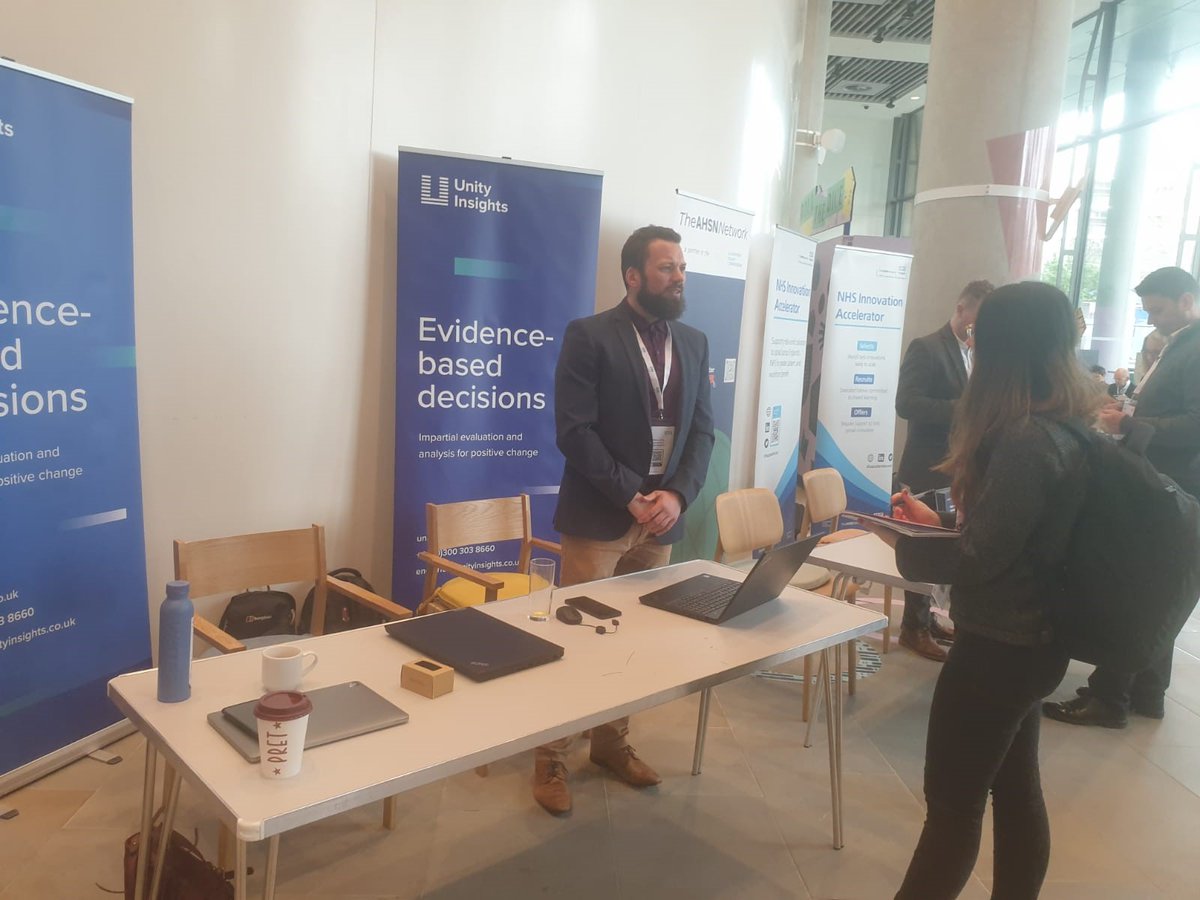 Live at the SBRI conference! Come and see us and talk to us about AI in healthcare and the work we’ve done to support this so far. 📷 #artificialintelligence #AI #healthcare #SBRI #NHS #Conference #UnityInsights #data #evaluations #SBRIHealthcareAI23 #InnovationsInHealthcare