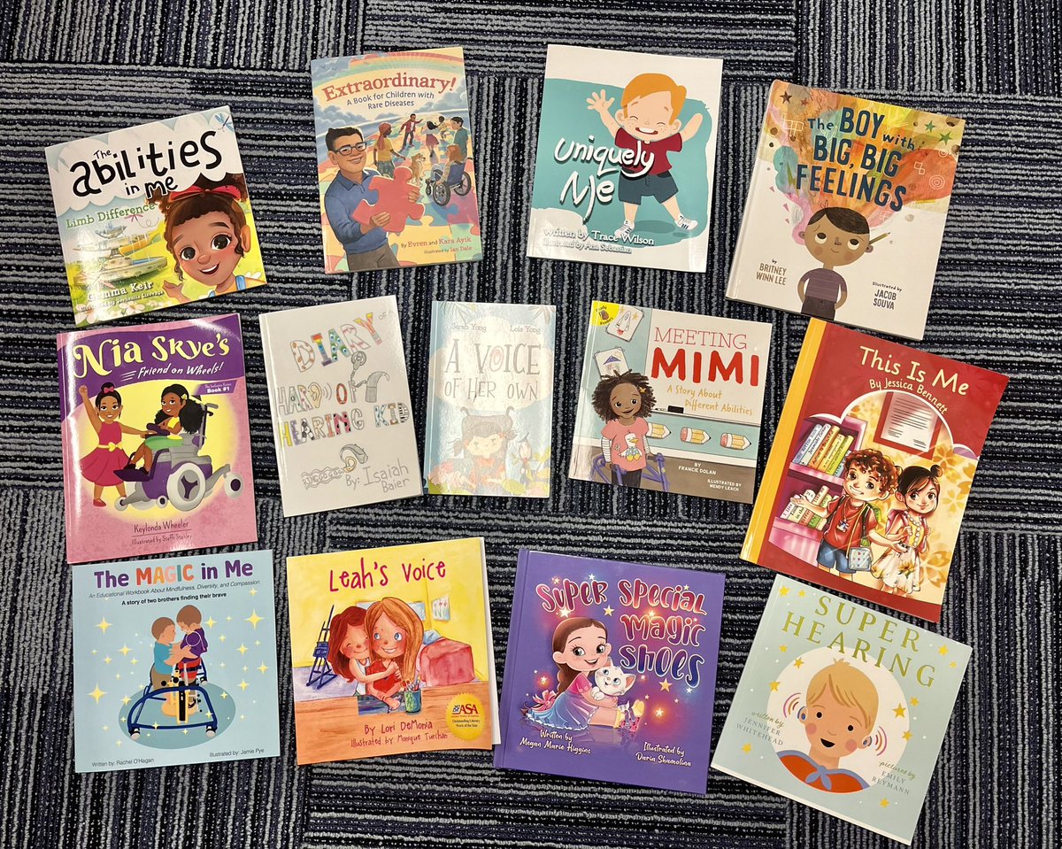 My office is full of inclusive books. Here are some of my favorites! #disabilitybookweek #childrensbooks