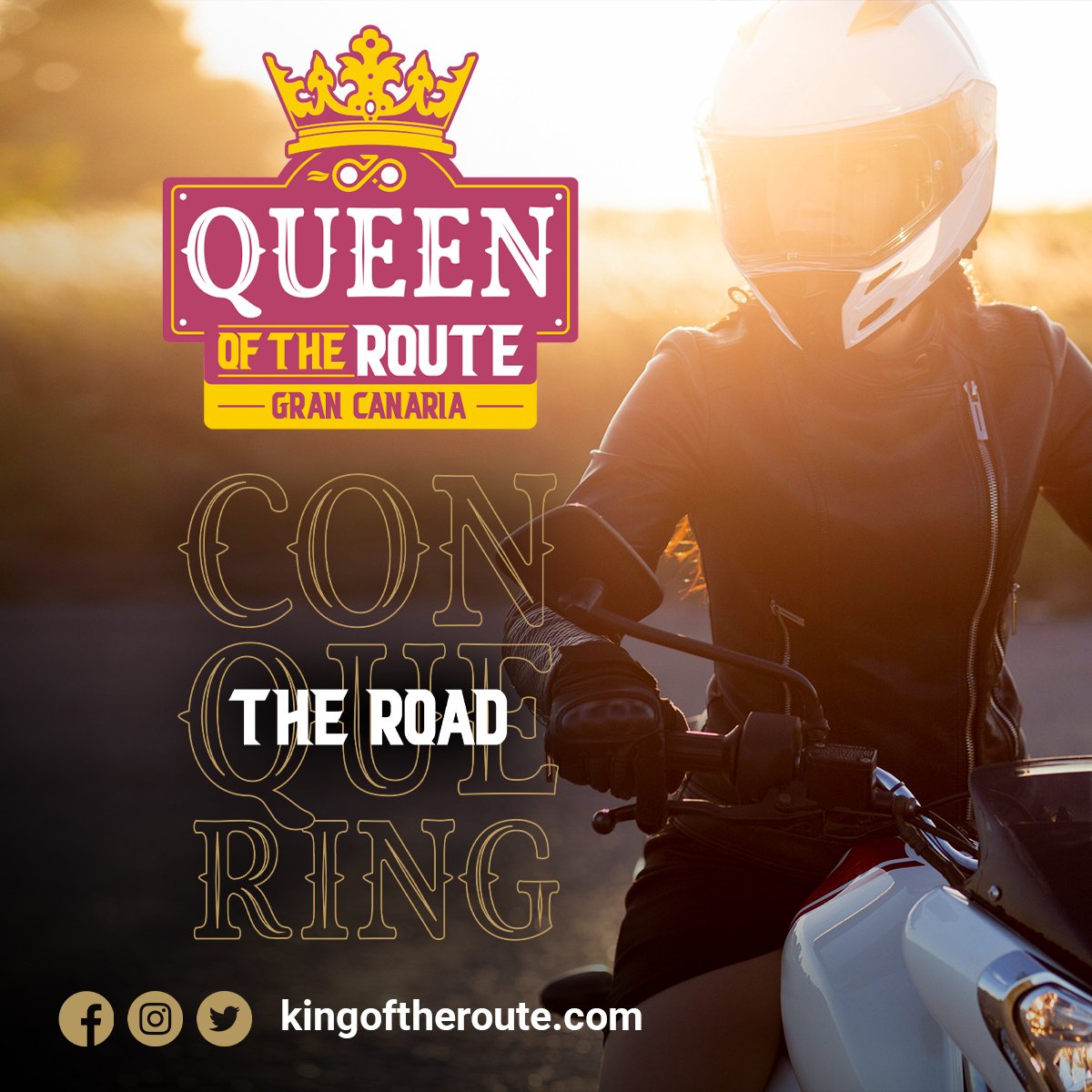 👑 ¡ᴀᴘúɴᴛᴀᴛᴇ ʏᴀ ᴀ ʟᴀ ᴋɪɴɢ/ǫᴜᴇᴇɴ ᴏғ ᴛʜᴇ ʀᴏᴜᴛᴇ!

📝 Inscríbete ya en la carrera más épica de #GranCanaria

📎 bitly.ws/Dsn2

🔥 Una ruta en moto con #RoadBook por los 21 municipios de la isla

💻 Más INFO 👉 kingoftheroute.com

#KingOfTheRoute