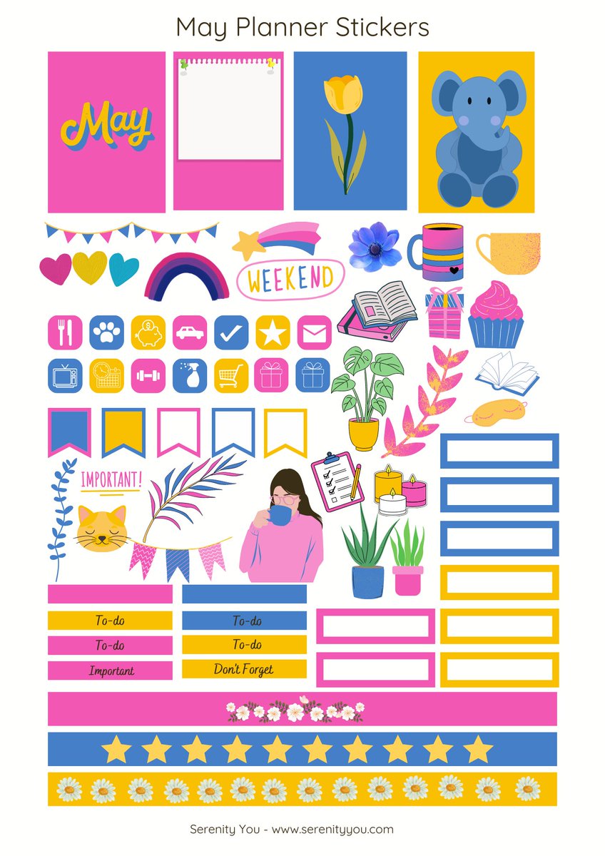 SerenityYou's tweet image. Have you grabbed my FREE printable yet?
Check out these May Planner Stickers!
serenityyou.com/may-planner-st…

#free #freebie #plannerstickers #stickers #printable