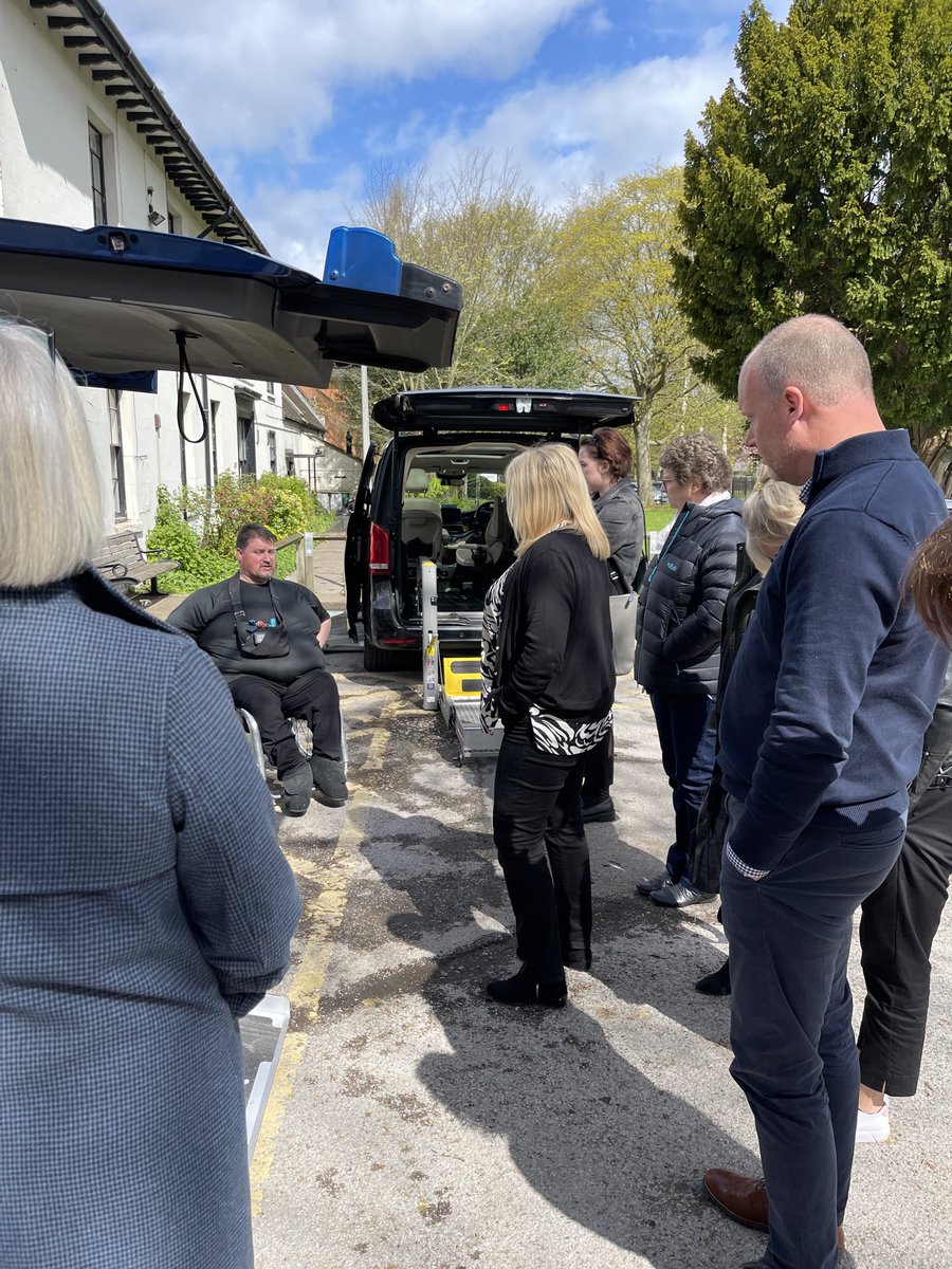 An excellent WAV presentation from ⁦<a href="/LewisReedGroup/">Lewis Reed Group</a>⁩ who came to visit us today 🚗 Lots of top tips including transferring in the vehicle, where to position a wheelchair, why are the quotes for the same car so different and the issue of pot holes!
