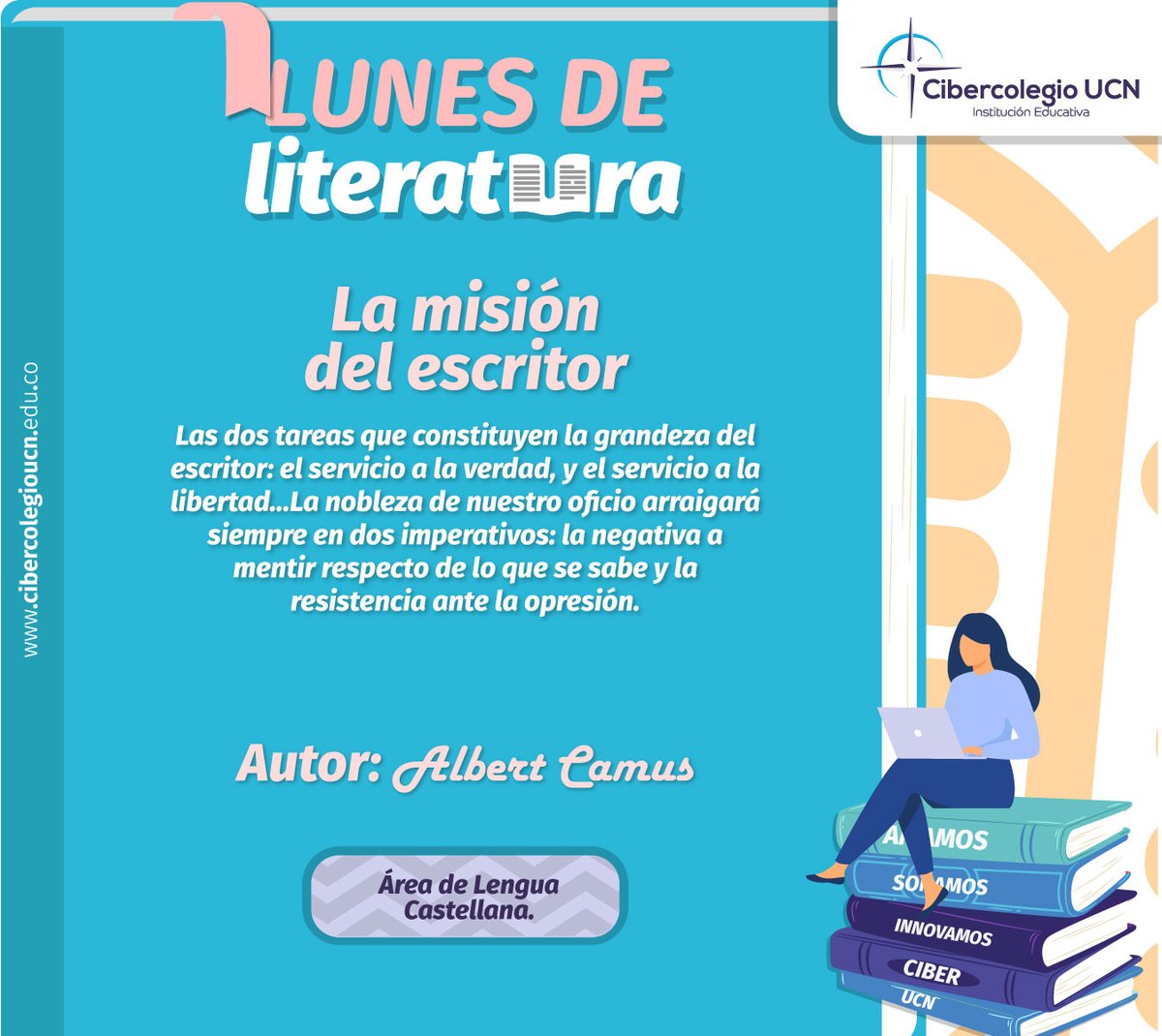 #LunesdeLiteratura
"La literatura es el medio por el cual las palabras adquieren vida propia, creando mundos imaginarios que transportan al lector a lugares nunca antes explorados."