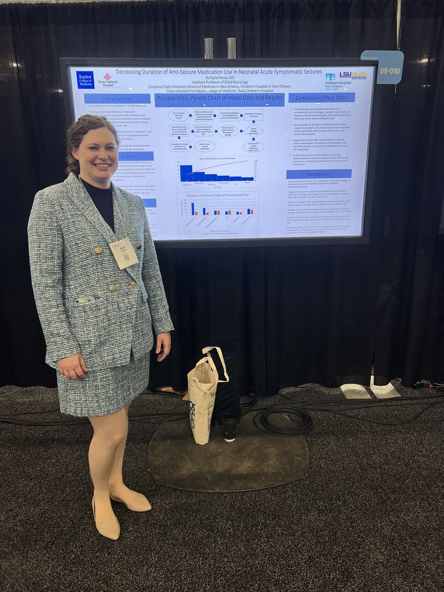 Jessica Gautreaux, MD, FAAN, FAHS (@jgautreauxmd) on Twitter photo Kicking off Day 3 at #AANAM with a stop at today’s first poster session to visit with to our own Dr. Kayla Pence! Great poster of her work on limiting the duration of anti seizure medications in the NICU for acute seizures! <a href="/LSUChildNeuro/">LSUChildNeurology</a> <a href="/AANmember/">American Academy of Neurology</a> Kicking off Day 3 at #AANAM with a stop at today’s first poster session to visit with to our own Dr. Kayla Pence! Great poster of her work on limiting the duration of anti seizure medications in the NICU for acute seizures! <a href="/LSUChildNeuro/">LSUChildNeurology</a> <a href="/AANmember/">American Academy of Neurology</a>