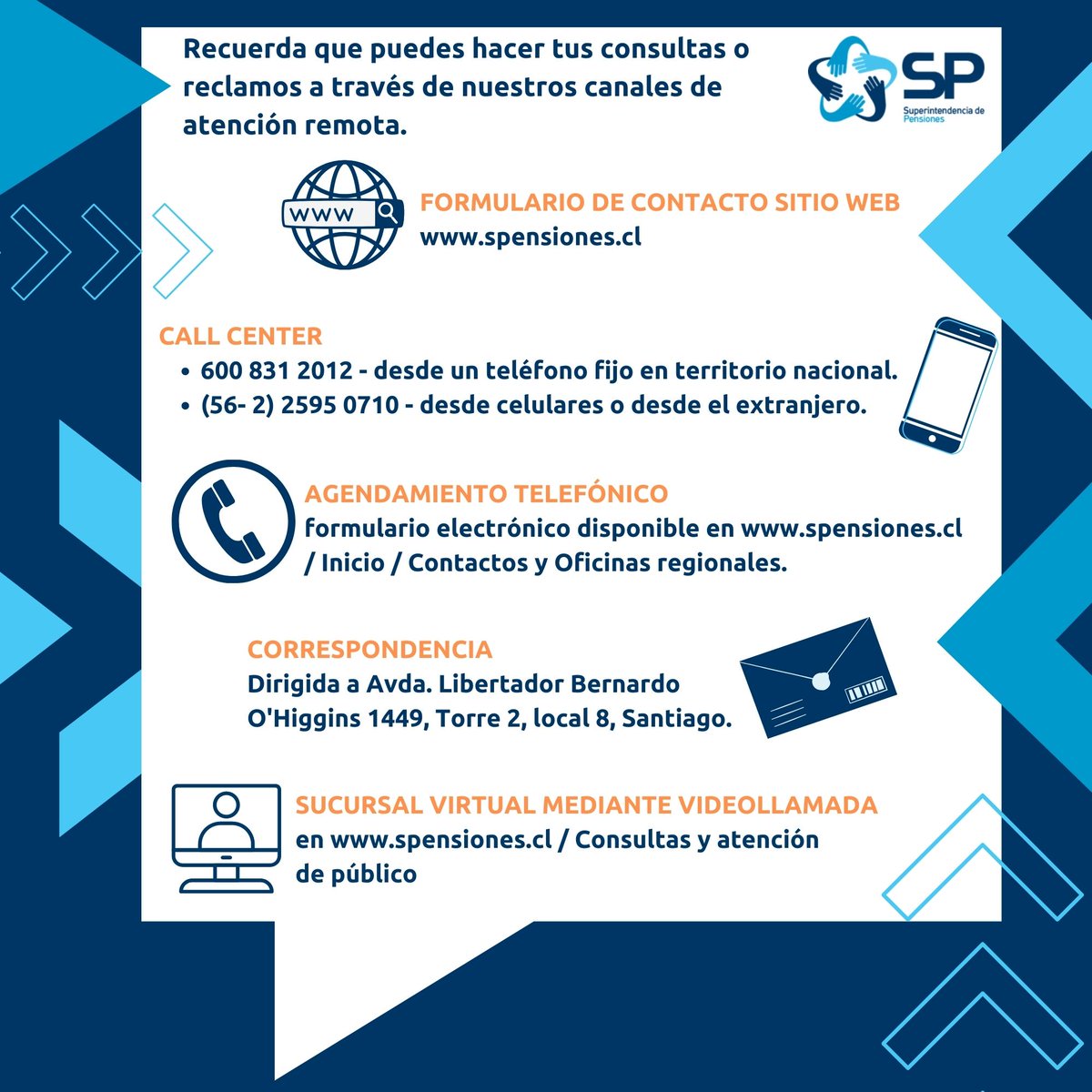 Superpensiones's tweet photo. 🚨Informamos que entre el 25 y el 28 de abril, nuestra oficina de atención de público de #Concepción estará cerrada por traslado. Desde el 2 de mayo, estaremos en calle Barros Arana Nº 1.098, oficinas 1208 y 1209 (Edificio Mall del Centro). Agradecemos desde ya su comprensión. https://t.co/ZkJDdJP7NG