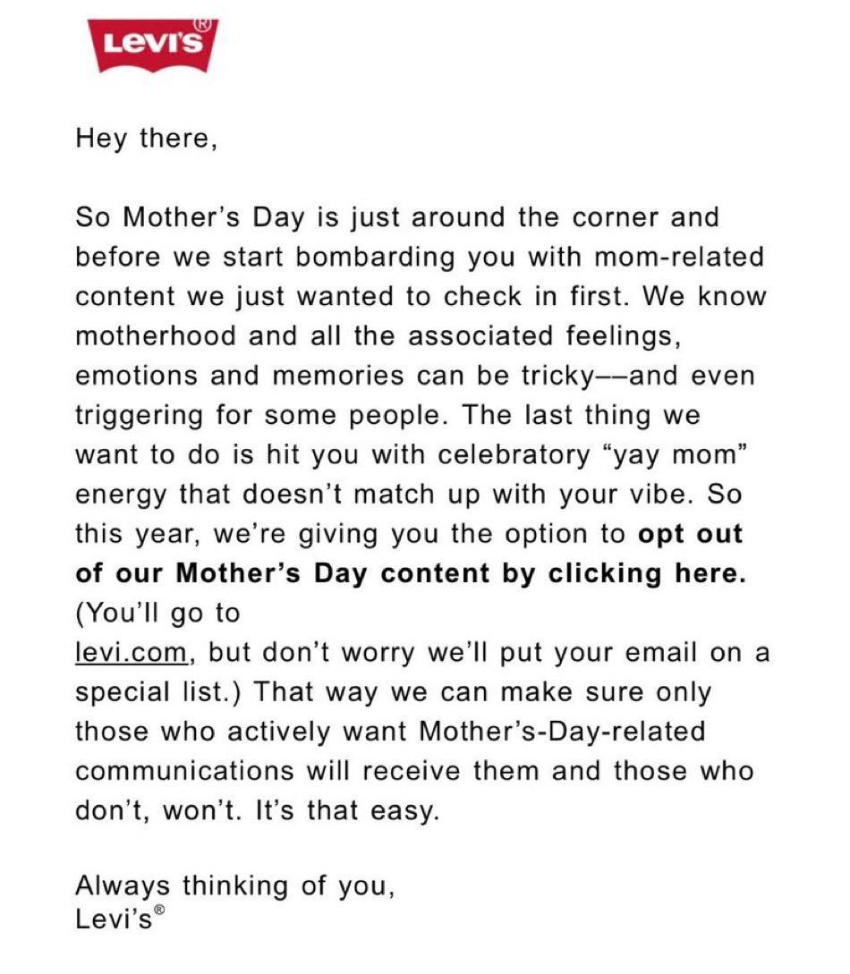 charliekirk11's tweet image. Brands are bending over backwards to let customers to "opt out" of Mother's Day. 

Can we opt out of Pride Month spam too?