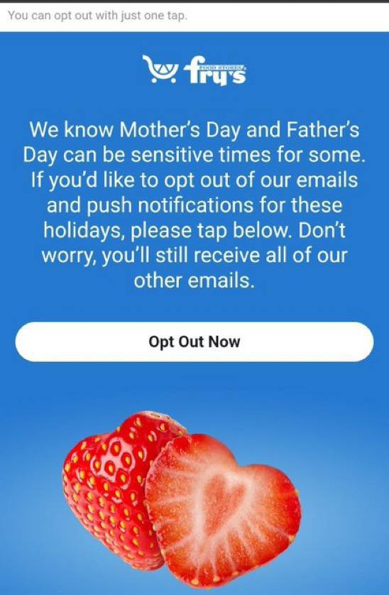 charliekirk11's tweet image. Brands are bending over backwards to let customers to "opt out" of Mother's Day. 

Can we opt out of Pride Month spam too?