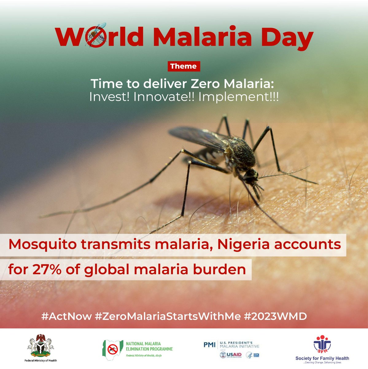 NMEPNigeria's tweet photo. Malaria is a deadly disease that continues to pose a significant public health challenge in many parts of the world, including Nigeria. Let's work together to prevent its spread and reduce its impact on our communities. #ZeroMalariaStartsWithMe
#ActNow
#WMD2023
#ActAgainstMalaria https://t.co/jr43OrLFcF
