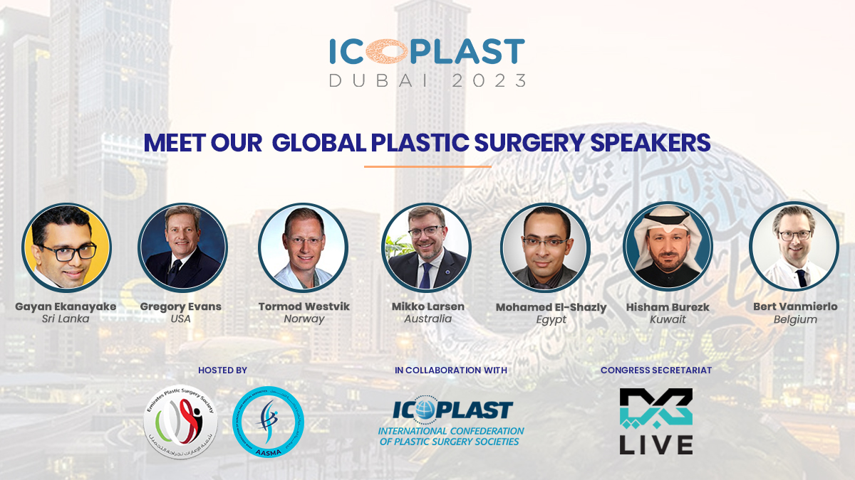 From cutting-edge technology to traditional techniques, discover how plastic surgery is advancing globally and transforming lives at #icoplast2023. Broaden your perspective on the world of plastic surgery!

Register now: registrations.dxblive.com/CommunityPorta…

#plasticsurgery #aesthetics