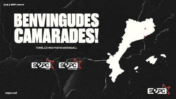 Avui donem la benvinguda a dos nous nuclis.

✊🏽💥 Les estudiants d'arreu dels Països Catalans seguim sumant per #ConstruirlEducacióQueVolem