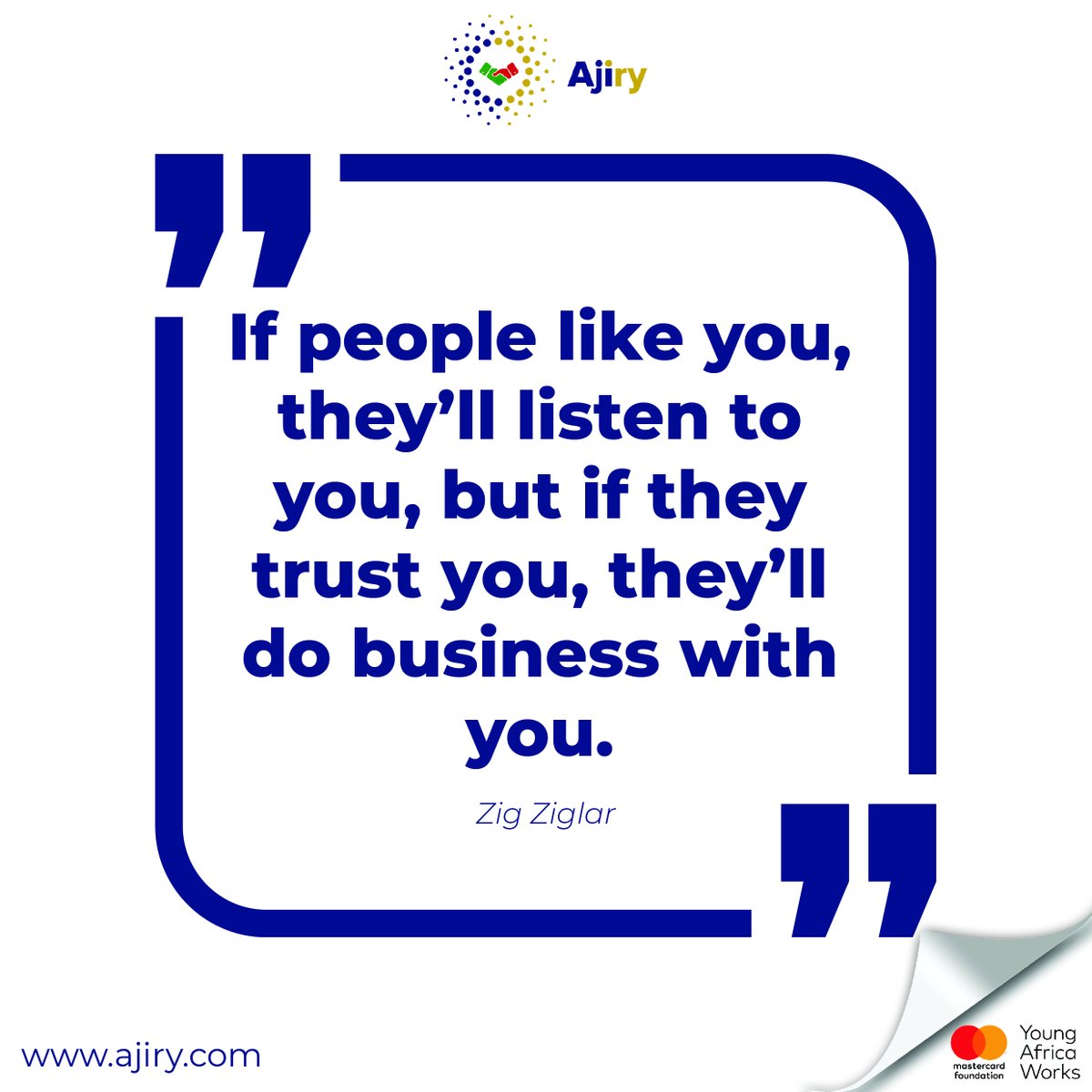 AjiryKenya's tweet photo. Connecting with people goes beyond simply being liked; it’s about building trust. It’s not enough to be liked, people want to know that they can count on you.
#AjiryKe #JoinAjiry https://t.co/ohPrpCSIVh