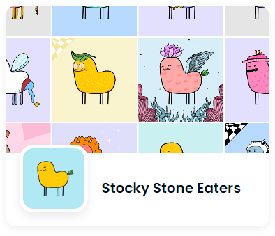 ❤️Our humble #NFTCollection of Stocky #StoneEater #pfpNFT 

👏Let the Stone Eaters bring back forgotten playfulness and remind you of lost joy.

opensea.io/collection/sto…

🪨P.S. #StoneEatersRock