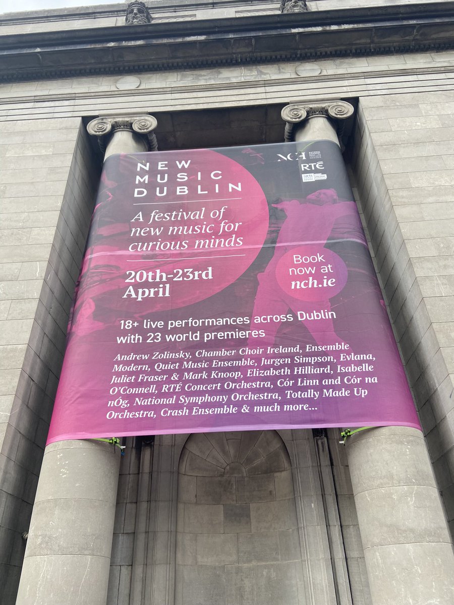 Heading home after an all-timer of a week. A brilliant @NewMusicDublin, led by the great @jrgharris, ft. my beloved @crashensemble. New Donnacha Dennehy PC w/ @ElizaMcCarthy_1, 5 effective, powerful #CrashWorks premieres, and a major new #AndrewHamilton. Can’t wait till ‘24.