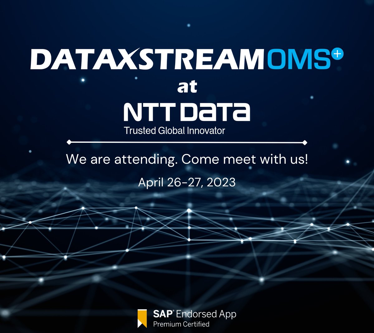 DataXstream's tweet image. We are excited to be attending the NTT Data FKOM event tomorrow in Scottsdale. We look forward to networking and connecting with other partners.

Hope to see some of you tomorrow at #NTTDataFKOM🙌

#DataxStream #technology #industry