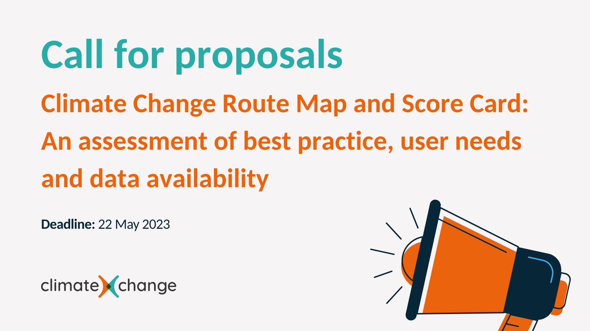 You have one week left to submit your proposal for research to establish an evidence base for how a route map and score card could be developed and used, the data needed and to what extent this is available. ➡️ is.gd/eL1gZE #ClimateChange @annemarteb