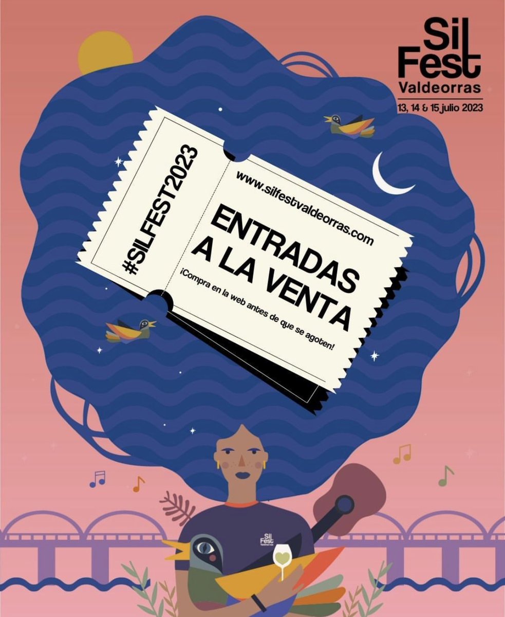 SilFest_OBarco's tweet photo. 🎟️¡ENTRADAS A LA VENTA!🎟️

➡️Entra en https://t.co/cCPncmTgx1 y elige tu abono:

▪️38€ abono general de 2 días (mayores de 12 años)
▪️28,50€ abono de 2 días con Carné Xove
▪️10€ abono de 2 días #MiniSilFest (3-11 años) 
▪️Gratis menores de 3 años https://t.co/kGG6Sk1NbM