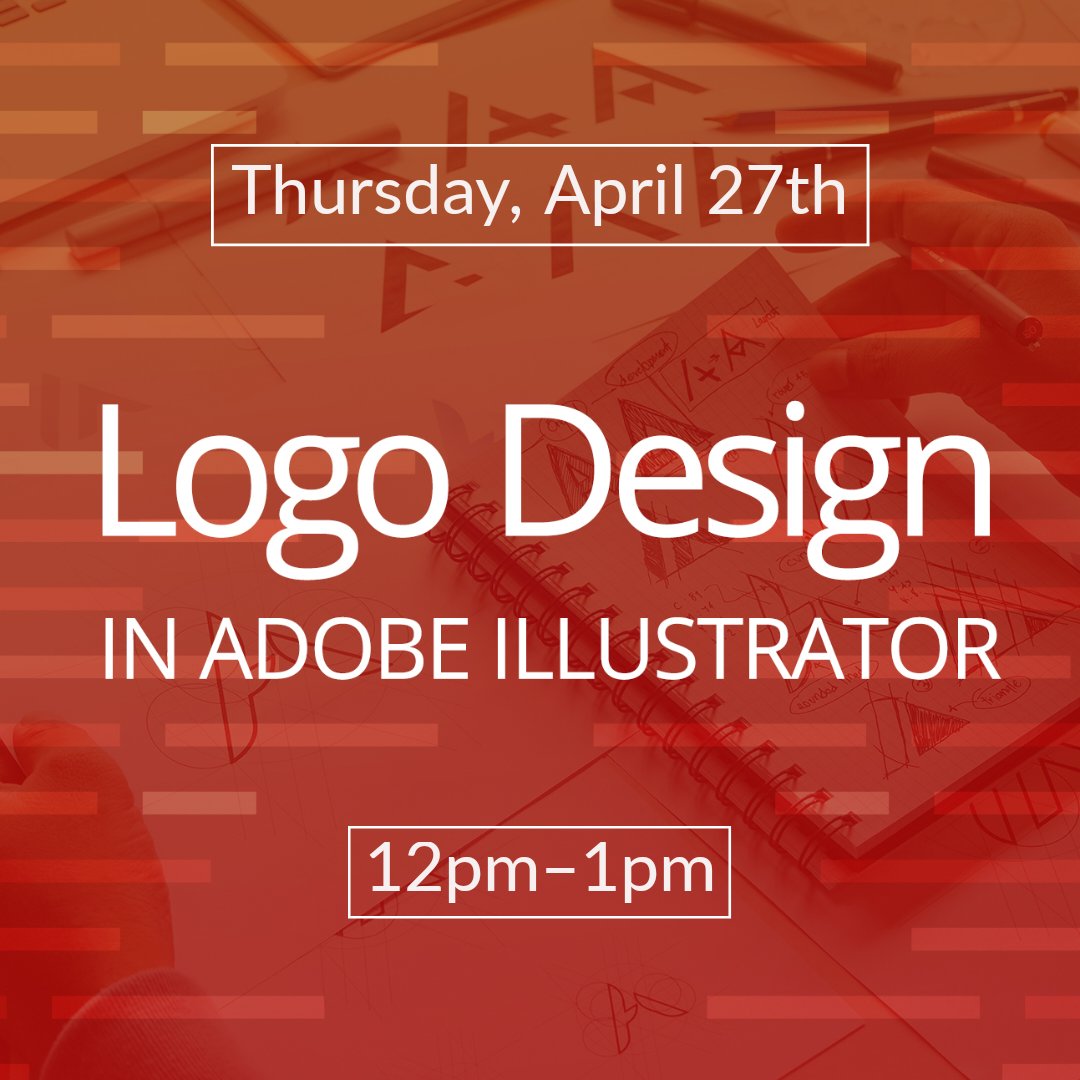 nobledesktop's tweet image. This Thursday! Hey designers, make sure to mark your calendars for our Free Seminar about Logo Design in Adobe Illustrator! #freeseminar #learnonline #NobleDesktop