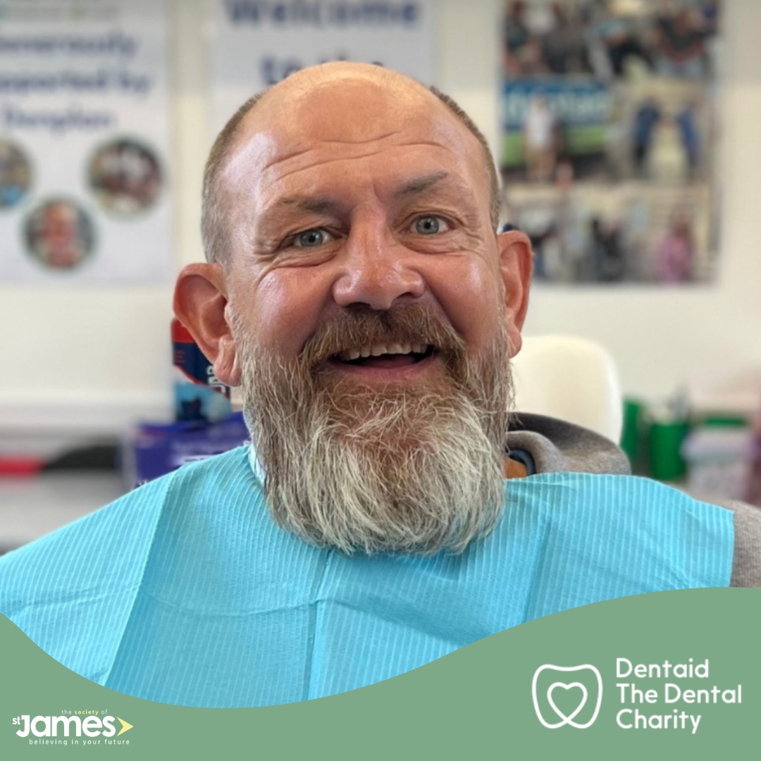 SSJCharity's tweet image. Dentaid The Dental Charity have been visiting our projects to bring a smile back to our residents' faces. Find out how important this work is from those involved in our latest blog. bit.ly/3NcboYO Trevor Pickup 

#TacklingHomelessness #StopHomelessness #Southampton