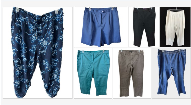 librariansteff's tweet photo. Pants and more! #bargainbasement #ebayseller #chicos #coralbaygolf #womensshorts #gloriavanderbilt #plussizepants 
https://t.co/fM9CwioS9J https://t.co/ExcPxuUU0w