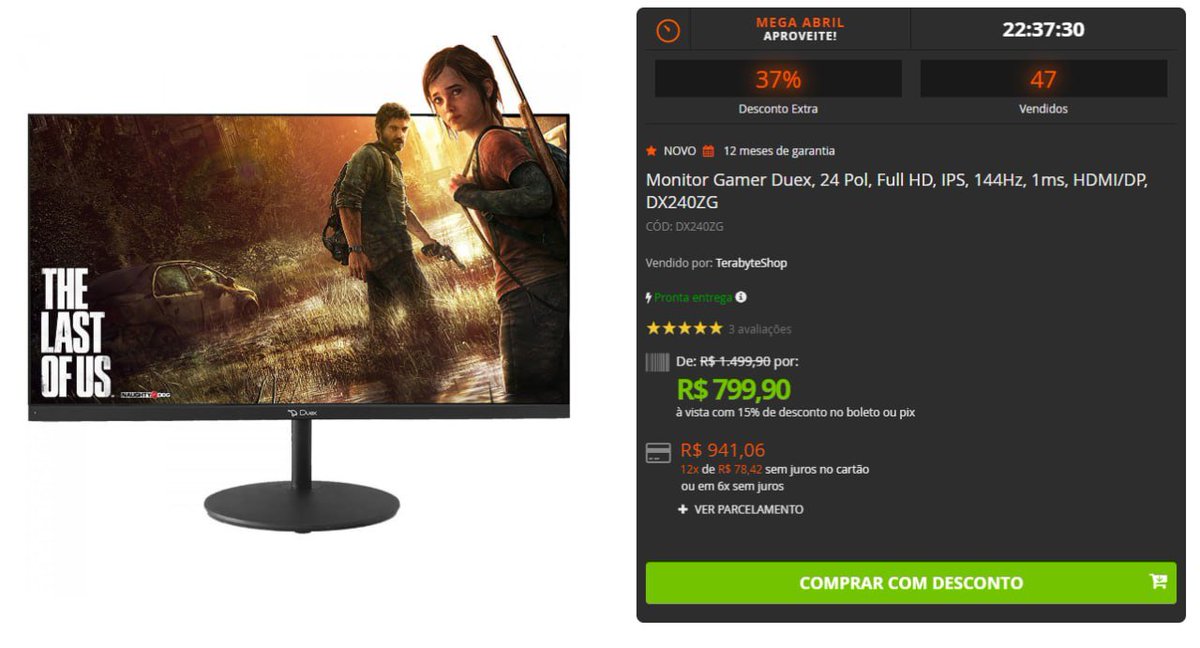 La Promotion on Twitter "Monitor Gamer Duex, 24 Pol, Full HD, IPS