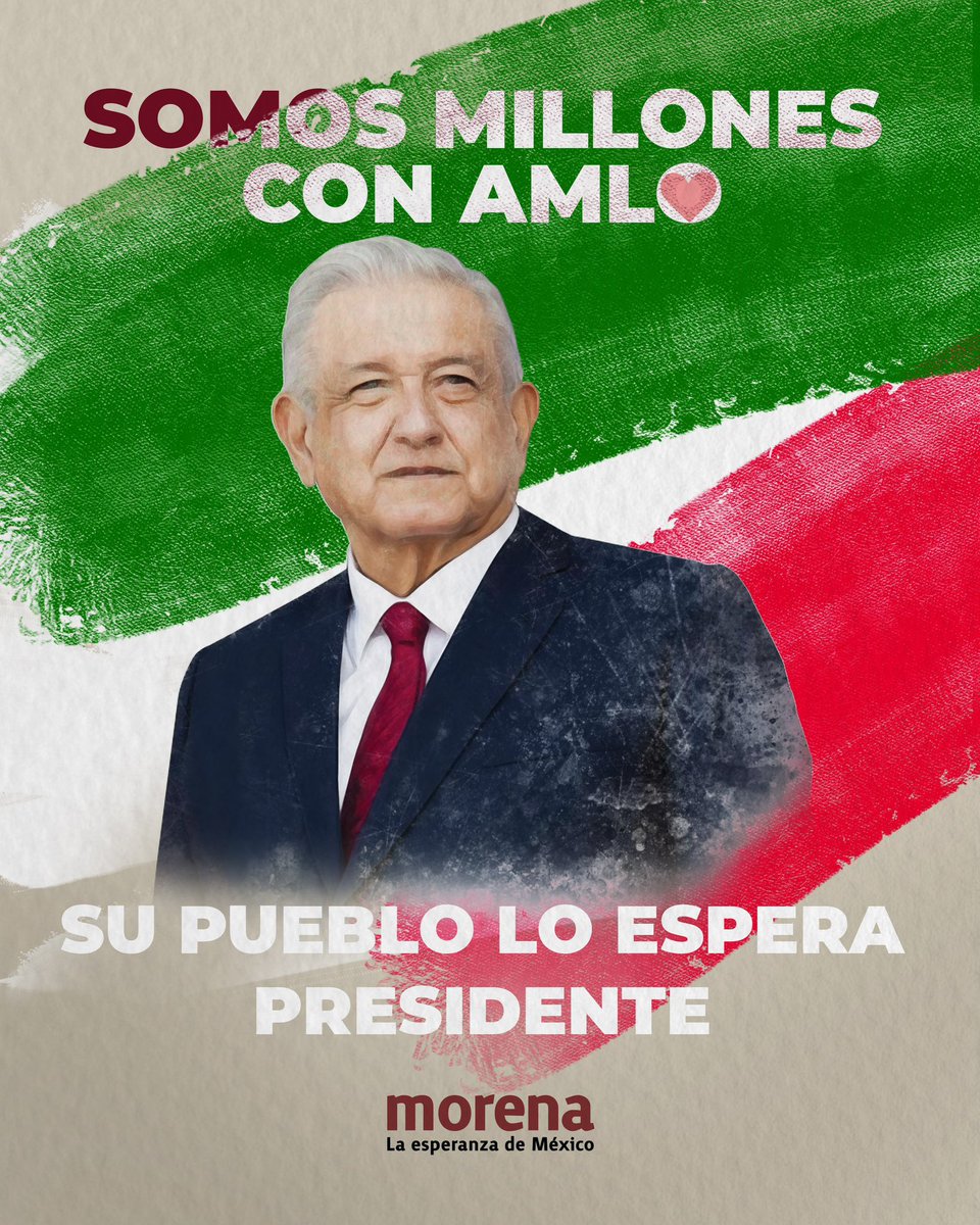 No se puede vencer a quien no sabe rendirse.

¡Ánimo presidente, no está solo!