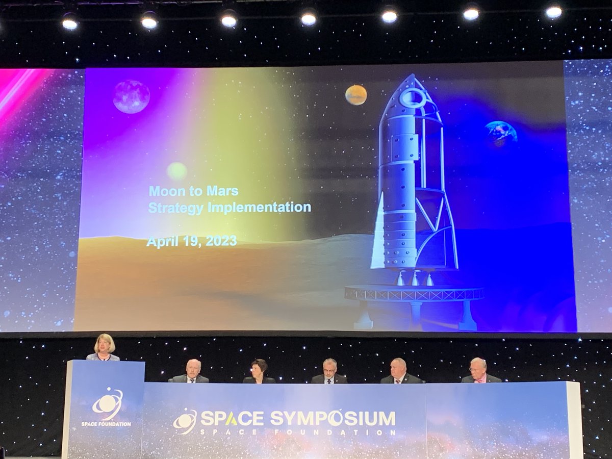 KathyLueders's tweet photo. It was an eventful week at the #38Space Symposium! Deputy Associate Administrator of Space Operations Ken Bowersox participated in a “Moon to Mars” Strategy Implementation Panel. (1/2) https://t.co/XMyiKZIYfE