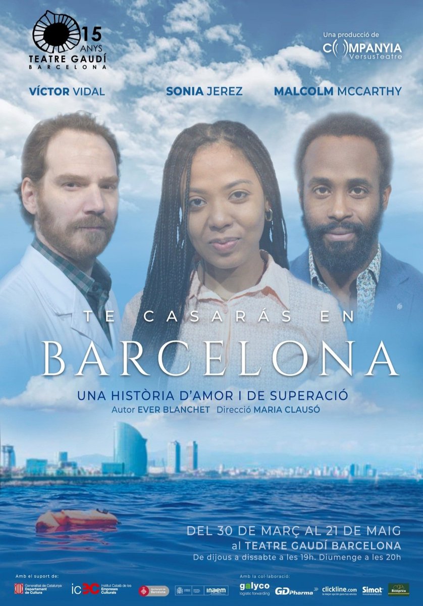 🎭 El dramaturg <a href="/EverBlanchet/">Ever Blanchet</a> torna a escena amb 'Te casarás en Barcelona', un drama sobre la migració d'un matrimoni des de Guinea a BCN, pastera inclosa.
Dirigida per <a href="/clauso_maria/">Maria Clausó</a>, fuig del morbo per parlar-nos del dolor, la pèrdua i l'esperança. Per abraçar la vida.