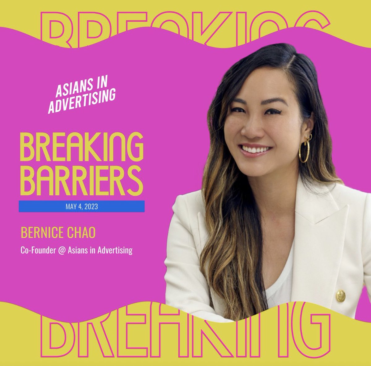 Only ten days left until the <a href="/AsiansinAd/">Asians in Advertising</a> Breaking Barriers Summit on Thursday, May 4th! This is the only advertising event dedicated to AAPI career advancement✨ Get your tickets: Asiansinadvertising.com #aanhpi #asianamerican