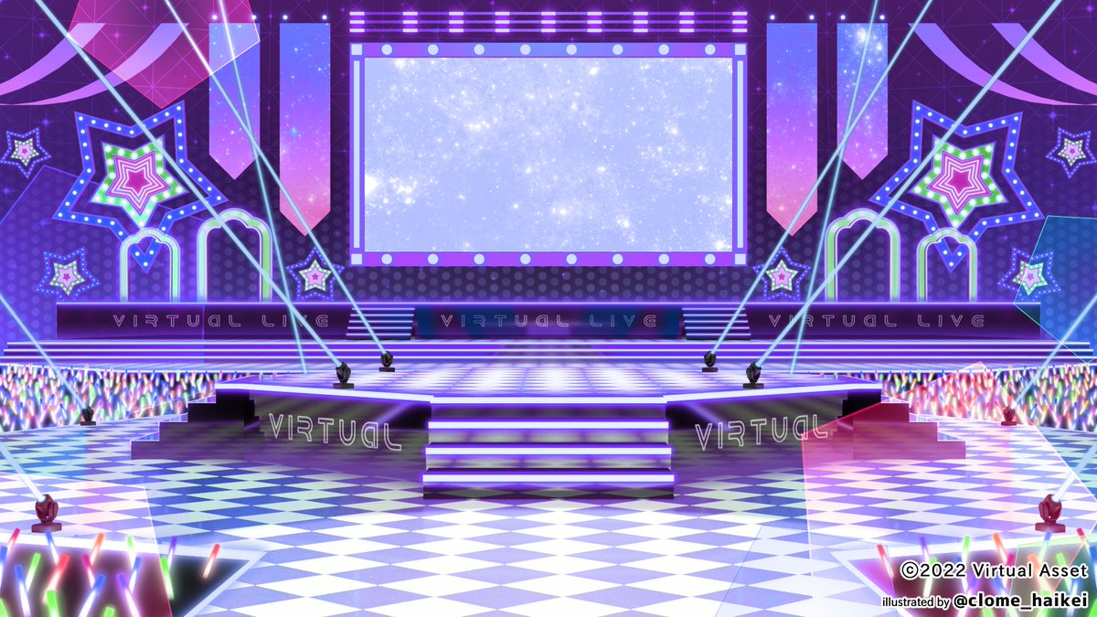 VirtualAsset_sp's tweet photo. ＼✨アイテム紹介✨／ 

”#VirtualAsset”ではVTuberさんの歌配信向けに「ライブステージ」背景をお取り揃えしております🥳

どうぞご覧ください✨
https://t.co/CAEqyViJOe

 #配信素材 #背景素材 #Vtuber #Vtuber素材 https://t.co/JNnQN8U2B7