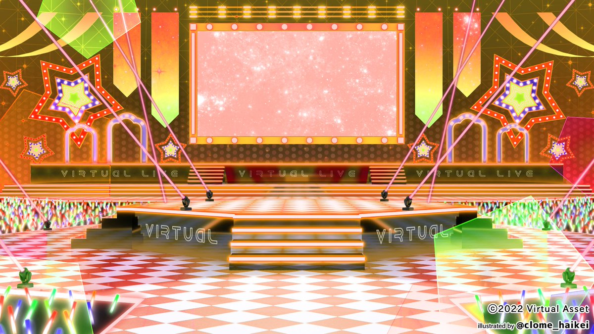 VirtualAsset_sp's tweet photo. ＼✨アイテム紹介✨／ 

”#VirtualAsset”ではVTuberさんの歌配信向けに「ライブステージ」背景をお取り揃えしております🥳

どうぞご覧ください✨
https://t.co/CAEqyViJOe

 #配信素材 #背景素材 #Vtuber #Vtuber素材 https://t.co/JNnQN8U2B7