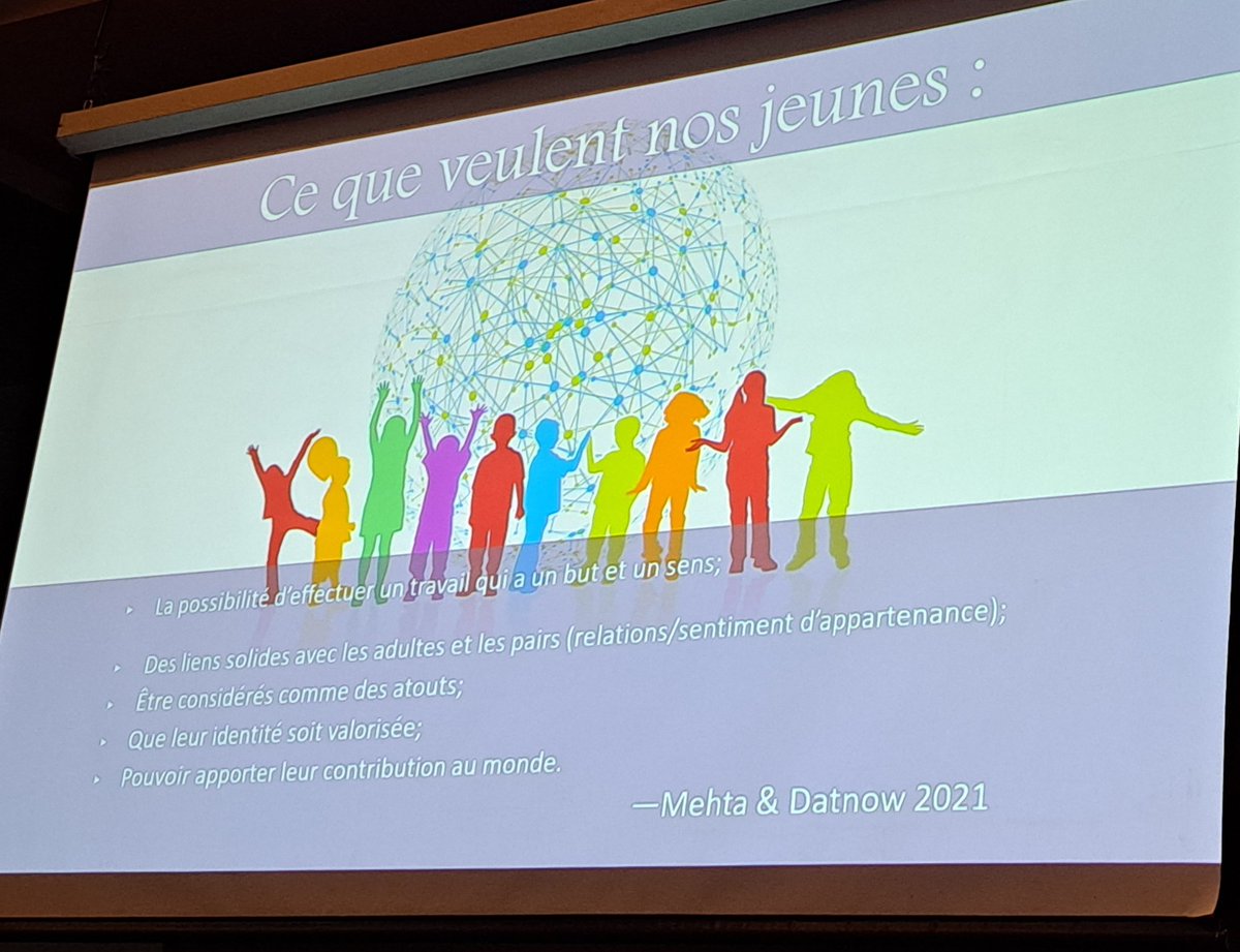 <a href="/MichaelFullan1/">Michael Fullan</a> nous rappelle ce que les jeunes souhaitent ❤️
💥Des liens solides
💥Être considéré comme des atouts
💥Que leur identité soit valorisée...
Une invitation à valoriser les élèves dans son projet éducatif!
<a href="/AQPDE1/">AQPDE</a> <a href="/ecolebranchee/">L'École branchée</a>