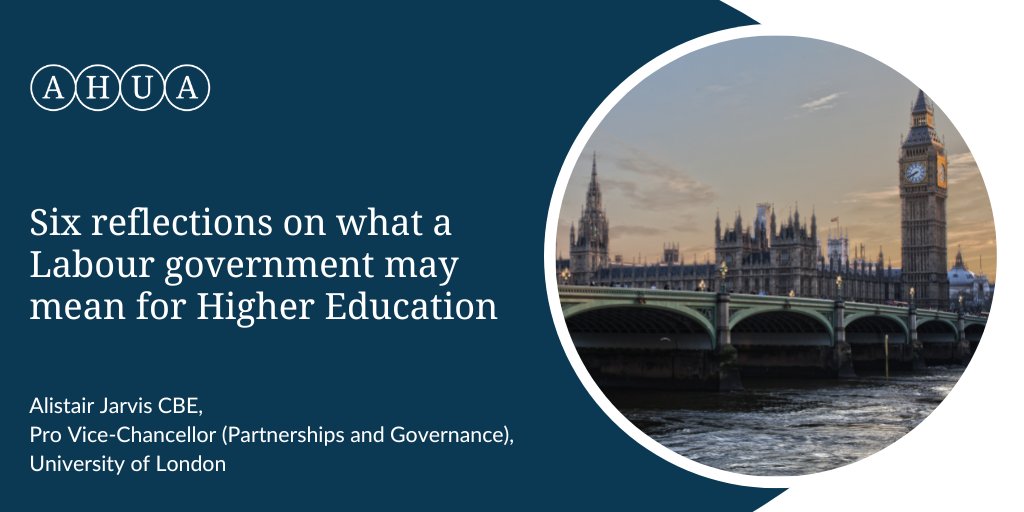 AHUA (@ahuauk) on Twitter photo What could a Labour government look like for higher education institutions?
AHUA member <a href="/AlistairJarvis/">Alistair Jarvis</a> CBE, Pro Vice-Chancellor (Partnerships and Governance) at University of London discusses his reflections on this.
Read the blog here: ow.ly/jTo050NtvPR What could a Labour government look like for higher education institutions?
AHUA member <a href="/AlistairJarvis/">Alistair Jarvis</a> CBE, Pro Vice-Chancellor (Partnerships and Governance) at University of London discusses his reflections on this.
Read the blog here: ow.ly/jTo050NtvPR