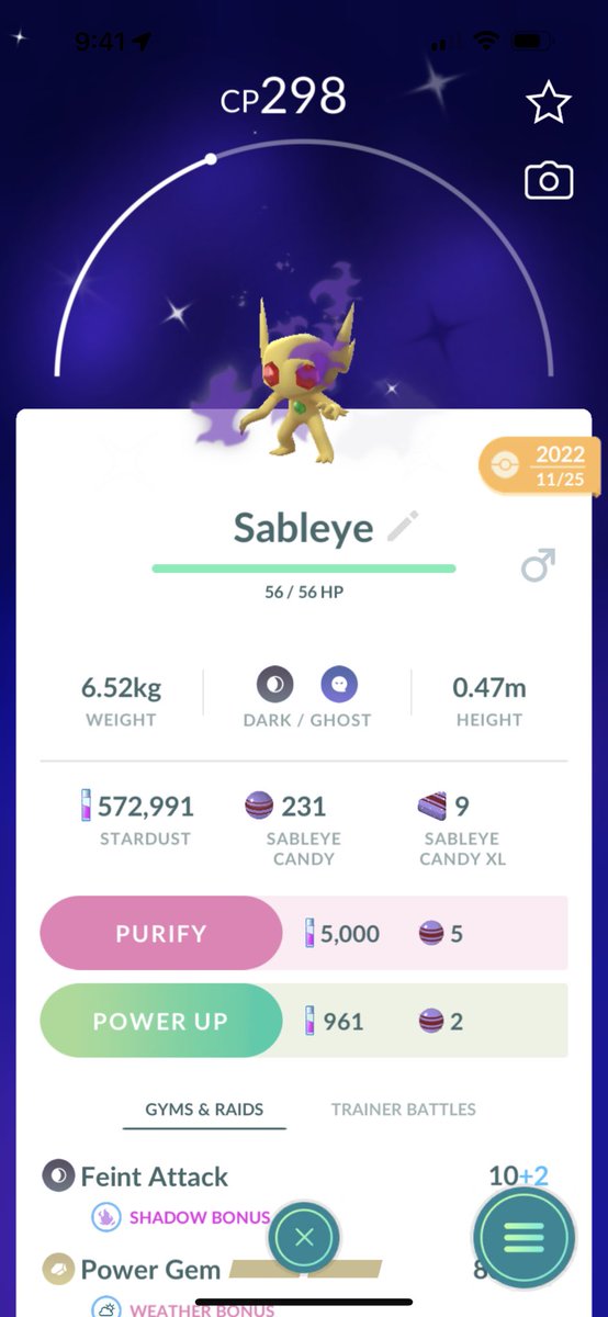 VictorNorfus's tweet photo. @pokedaxi Yep. Also I figured you would appreciate my shiny shadow sableye! https://t.co/HO0UKynrqK