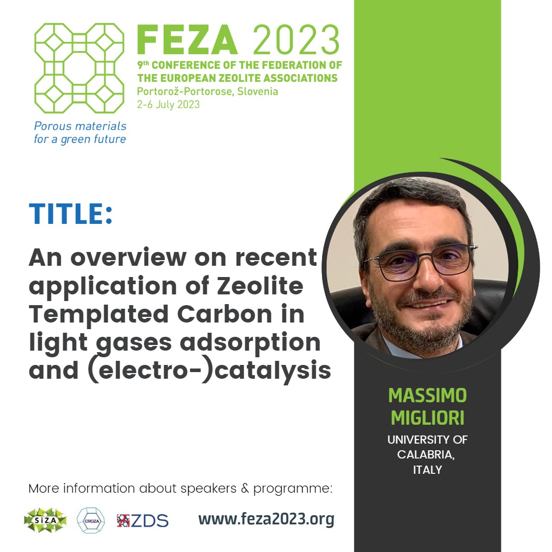 📣We are very excited to welcome Massimo Migliori, Associated Professor of 'Industrial and Technolgical Chemistry' at University of Calabria (ITALY), serving as member of the Synthesis Commission of the IZA, since July 2022 as a keynote speaker at #FEZA2023