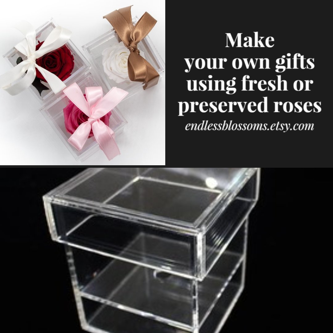 endlessblossoms's tweet image. So easy to make your own small gifts/favors for any occasion. All you need is this single rose acrylic box and a fresh or preserved roses. #favors #showerfavor #birthday #preservedroses #singleacrylicbox #rose #giftidea #momgift #mothersdaygift #eternalrose