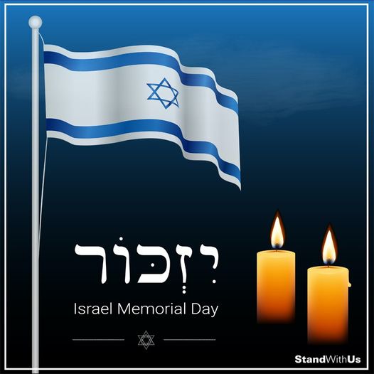 Today, our hearts are with Israel and the Jewish world as Yom HaZikaron (#Israel's Memorial Day) is commemorated, which honors Israel's fallen soldiers and victims of terror. #YomHaZikaron