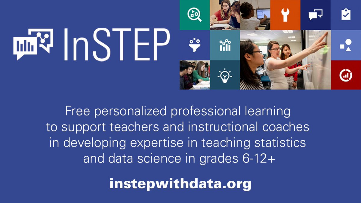 InSTEP with Data is built to help you teach statistics and data science that supports students’ understanding of processes, practices and ways of thinking used in #statistics and #DataScience. Learn more: bit.ly/3oy2Y3O
