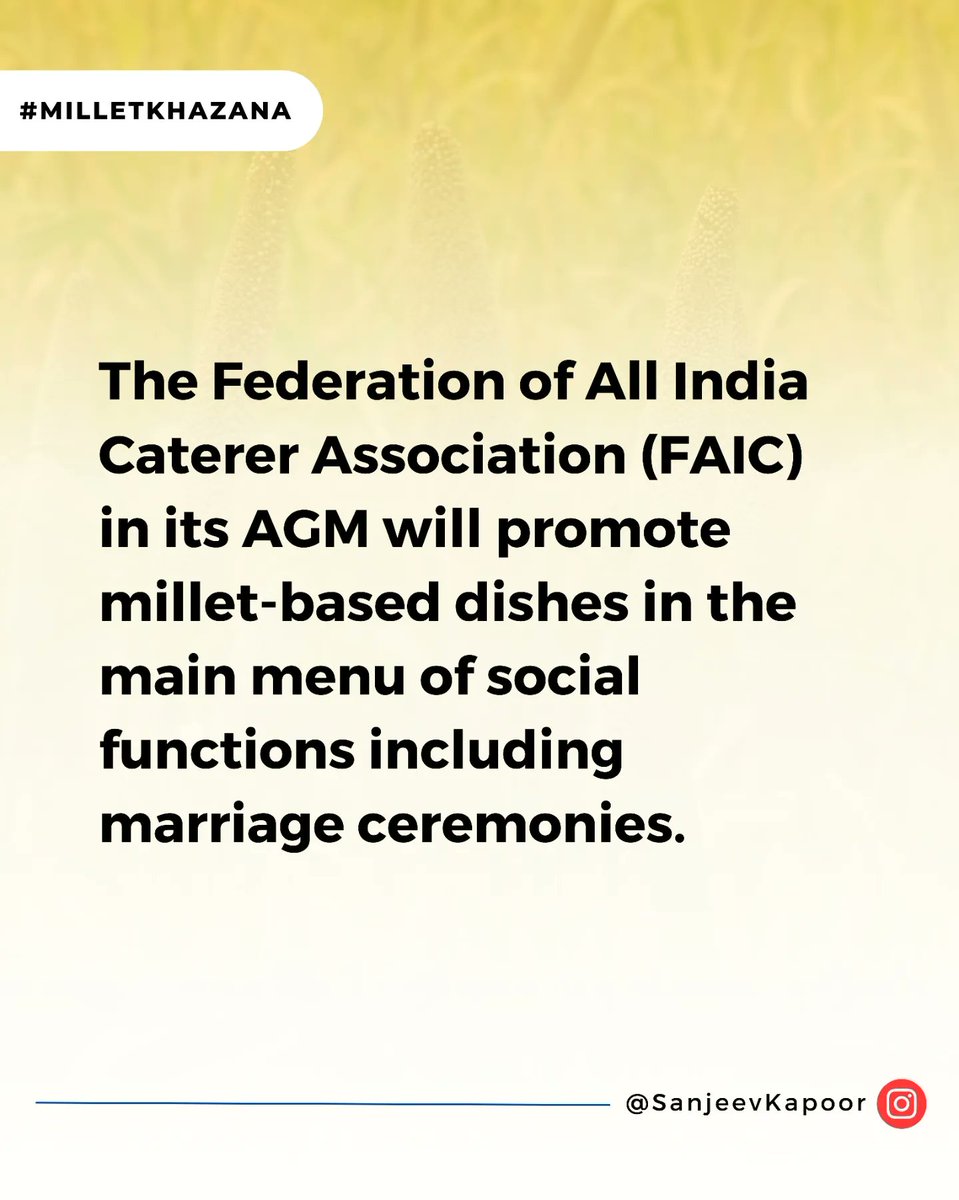 SanjeevKapoor's tweet photo. Grains Of Change! Here's the buzz around Millets this week.
#MilletKhazana #SanjeevKapoor
#365DaysOfMillets #MilletwithSK #ThisYearMillets #YearOfMillets #WorldOnMillets #IndiaOnMillets #IYOM2023 #Millet #milletrecipes https://t.co/tiQkWQ3QVM