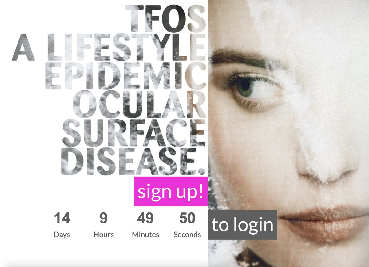 Enesa Begovic (@edoktorica) on Twitter photo Join us on May 6th and 7th via tfoslifestylereport.org
Open acess to six presentations about lifestyle and ocular surface diseases.
Pasword will be valid for both days.
#TFOSlifestyle #ocularsurfacedisease #dryeye <a href="/Eyeppl/">Amy Gallant Sullivan</a> <a href="/DrBridgitte/">Bridgitte Shen Lee</a> Join us on May 6th and 7th via tfoslifestylereport.org
Open acess to six presentations about lifestyle and ocular surface diseases.
Pasword will be valid for both days.
#TFOSlifestyle #ocularsurfacedisease #dryeye <a href="/Eyeppl/">Amy Gallant Sullivan</a> <a href="/DrBridgitte/">Bridgitte Shen Lee</a>