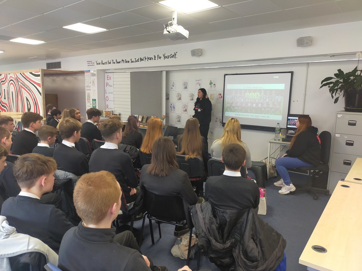 BraesPastoral's tweet image. S3 working together and showing respect during Show Racism the Red Card presentation @BraesHigh #RRSarticle2  #showracismtheredcardscotland