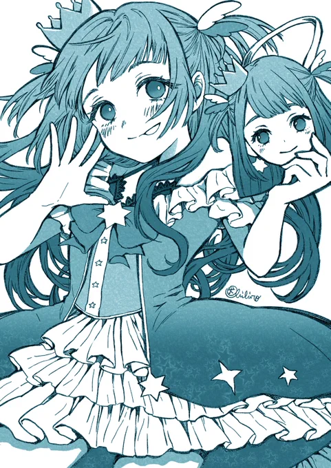 #かいたよりのんお面を外しても、りのん 