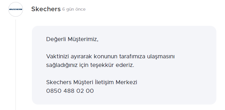 okansancakli's tweet photo. @SkechersTR  Şikayetvar üzerinden şikayette bulundğumum ama bana dönülen cevaplar maalesef robot ile gönderilmiş otomatik cevaplar. Ben hiç bir bilgi vermeden hangi ürünü incelediğinizi gerçekten merak ediyorum. Karşımda gerçekten hiç bir muhattap bulamıyorum... https://t.co/SzEm7Xr25N