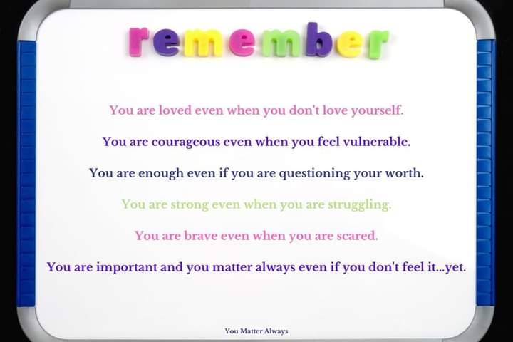 SuzieYMA's tweet photo. A wee #MotivationalMonday reminder for today and #everyday πππ #YouMatterAlways #whoyouarematters #mindset #practicemakesprogress #progressmakespossibilities #selfbelief #selftalkmatters #selftalk #selfworth #personalgrowth https://t.co/vDYI04qQg6