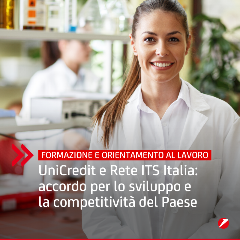 UniCredit_IT's tweet photo. #OurFuture: È stato rinnovato fino all'aprile 2024 l'Accordo Quadro tra #UniCredit e la Rete #ITSItaly, l'associazione nazionale degli Istituti Tecnologici Superiori, a cui aderiscono 99 Fondazioni in tutta Italia. Rafforzerà l'offerta formativa professionalizzante post-diploma.