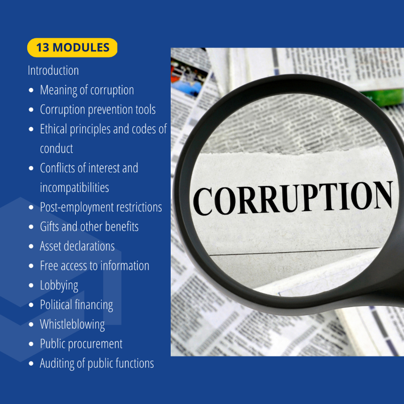 CoE_RuleofLaw's tweet photo. Interested in finding out more about the basic principles of #corruptionprevention?

Take the @coe free online course available on our e-learning platform https://t.co/dPljimvlTo and get your certificate of accomplishment. 

#nocorruptionyesintegrity