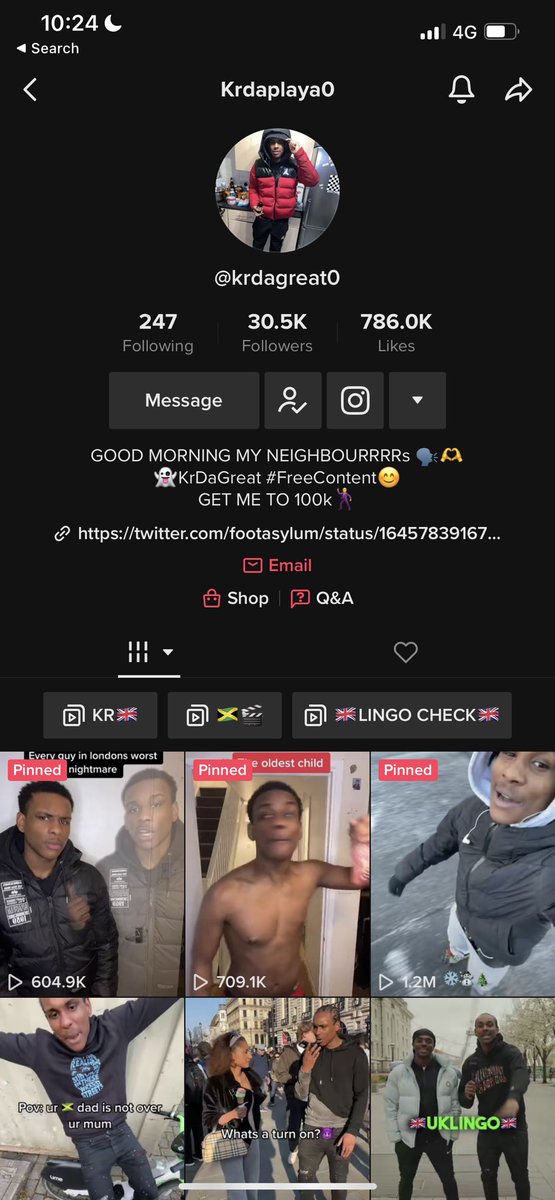 Tyrelcr_'s tweet photo. @Footasylum Have to get @KrDaPlaya on there. There’s no better contestant! https://t.co/Xv3haHLRDY