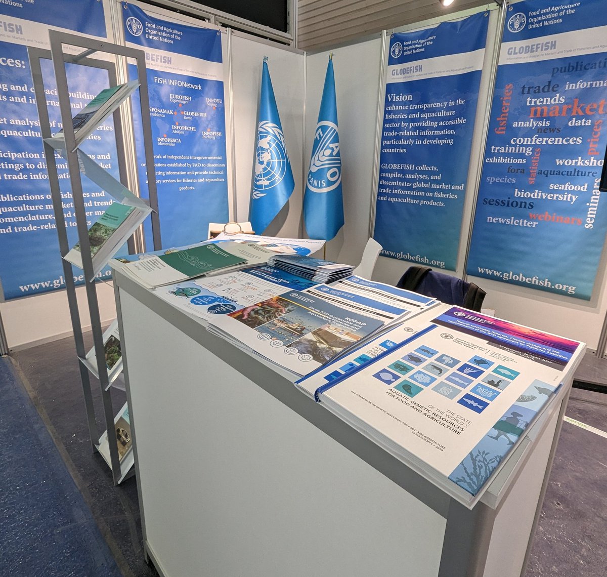 m_touss's tweet photo. 🔵 #SEG23
@FAOfish #GLOBEFISH Team is super ready to say hello!

Come and pass by our booth 4C700 to get the latest information about #internationaltrade, #aquaculture, #fisheries , etc

We look forward to seeing you! https://t.co/RlDSayri00