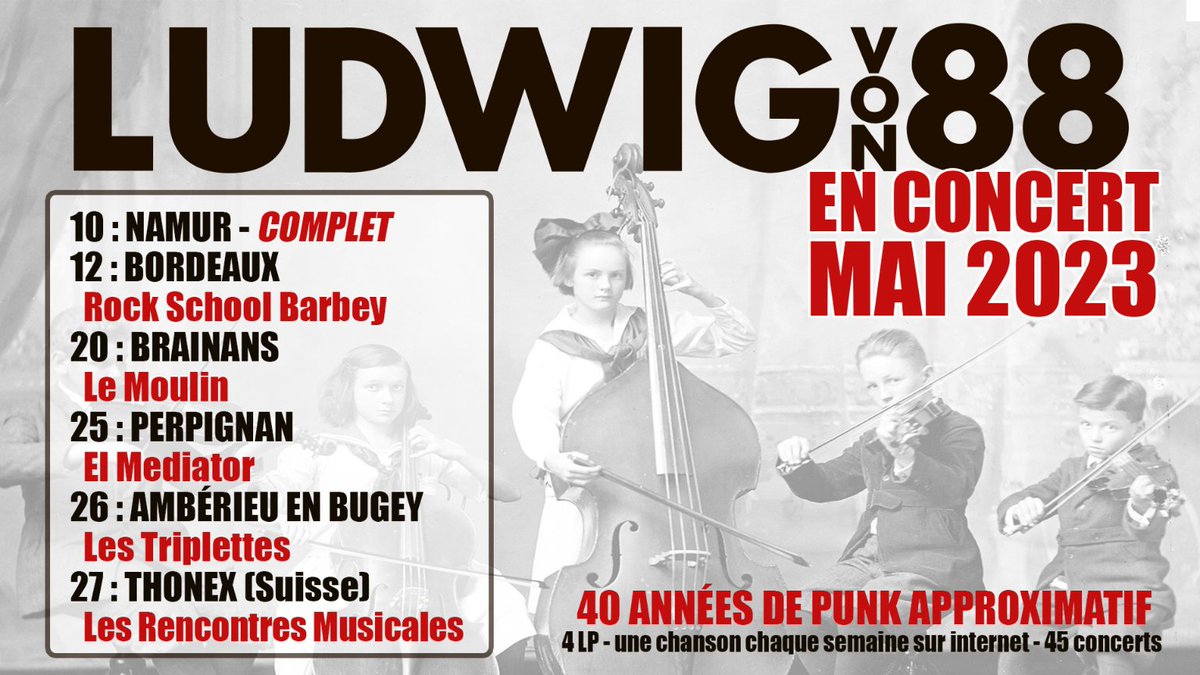 Concerts du mois de mai !