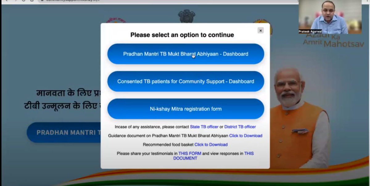TbDivision's tweet image. @DrRaghuramRao ADG, TB is excited that Ni-kshay PMTBMBA module tech demonstration was selected among 500 entries for Global Digital Development Forum 2023 on 26 April, 23, enabling publicly available information to empower communities #TBMuktBharat #EndTB #GDDF2023 @MoHFW_INDIA