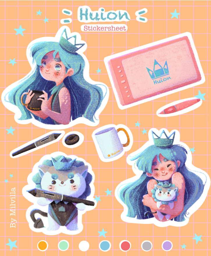 🎏#HUIONPEGATINAS 

😆🙌¡Ven a dibujar tu propia pegatina con huion!

👩‍🎨Artista: <a href="/milvilla_/">Milvilla 🍁Believe in Magic🍁 AH71 JW Madrid</a>

 #HUION #huionevento #huionconcurso #huiontableta #HUIONPEGATINAS #digitalart