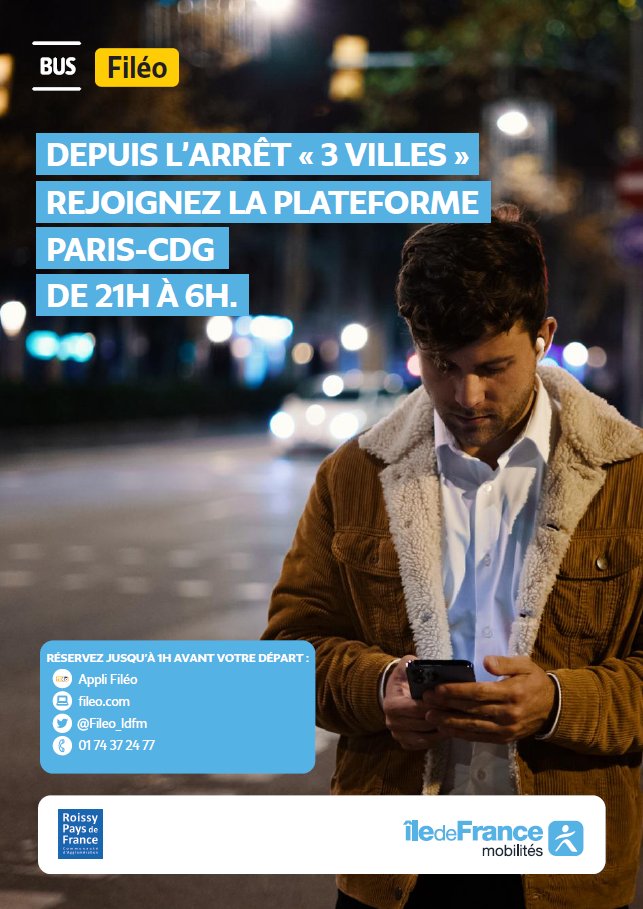 Filéo - Le transport à la demande vers Paris-CDG tweet media